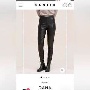 Danier DANA Black Leather Leggings😍😍😍